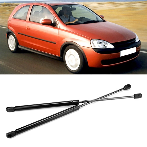 2 kpl 9114311 Takaluukun kaasujouset sopivat Vauxhall Corsa C 2001‑2006 hatchbackille