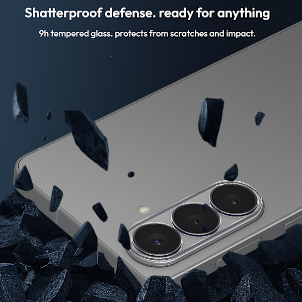 【BEMS】2-pack Compatible with Samsung S26 Camera Lens Protector - Tempered Glass 9H - Super Quality 3D