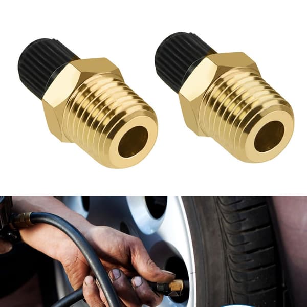Ventiladapter Mässingsluftpumpkontakt för bildäckspump och kompressor