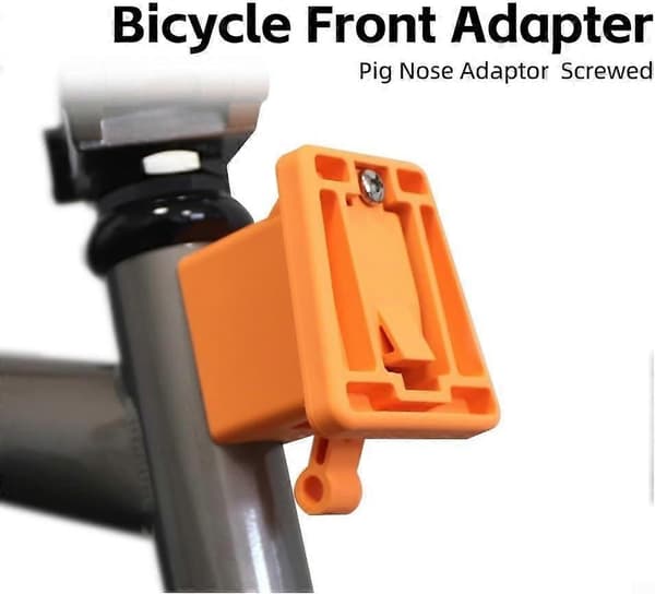 Letvægts frontbagagebærerblok blå til Brompton, korrosionsbestandig bagagebærer til foldecykel