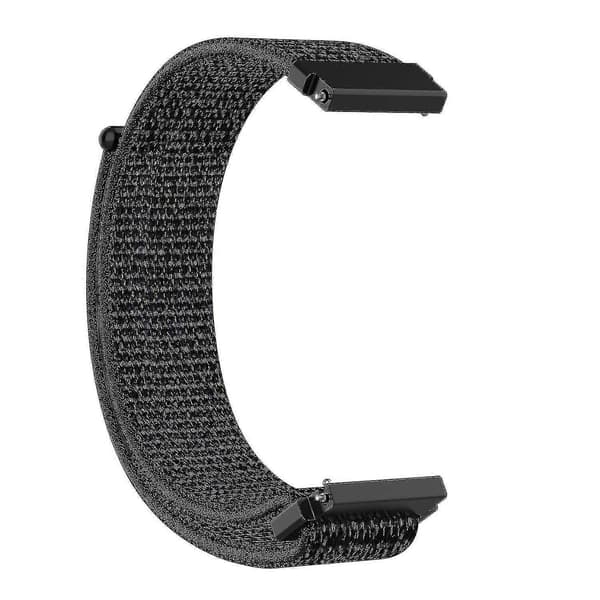 Til Garmin Forerunner 265s / 255s / Venu 2s rem 18mm universel justerbar nylon urrem - orange Black