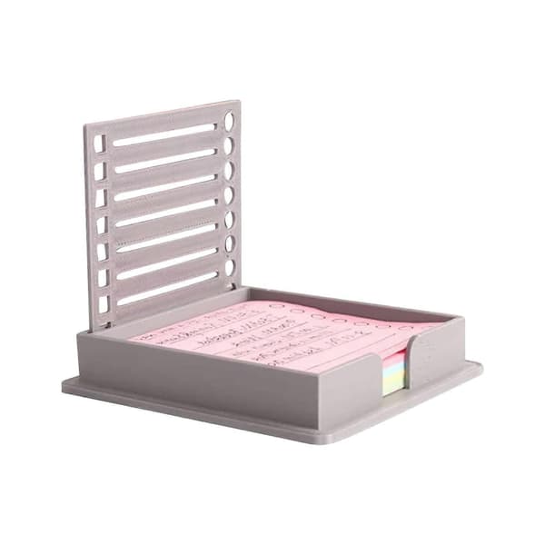 Hiroekza Sticky Note Dispenser med Stencil & Organizer, kompatibel med Post It-anteckningsblock – Skolmaterial