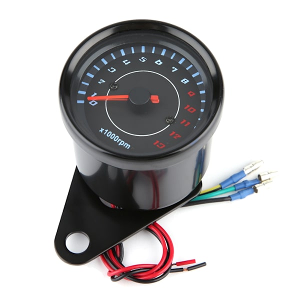 DC 12V Universal Motorsykkel LED Bakgrunnsbelyst Turteller Elektronisk Turteller Måler
