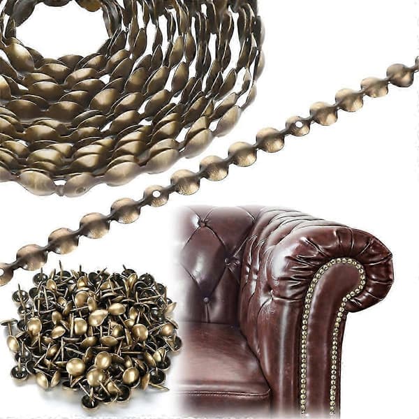 【BEMS】10 stk. D11mm møbelnittebånd dekorative sømbånd kompatible med møbler antik messing møbelnitter Copper