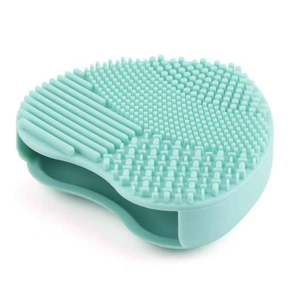 TIMH Makeup Brush Cleaner Silicone Cosmetic Foundation Powder Ta bort Board Tvätt Scrubber (grön)