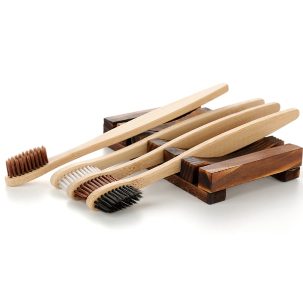 Neutraali kertakäyttöinen hammasharja puinen hammasharja 10 kpl myydään sekavärisinä++/