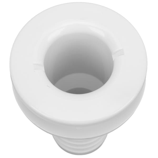 【BEMS】1‑1/2in Thru Hull Fitting Rak ABS slangkopplingstillbehör Kompatibel med båtar MarinesWhite