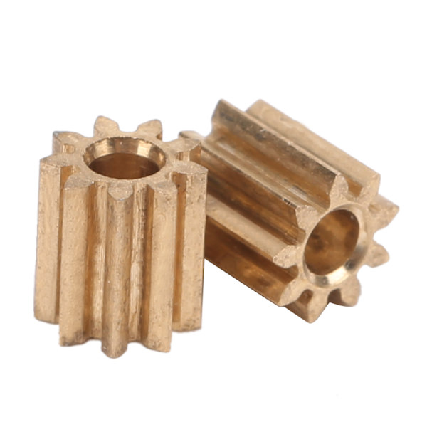 2 stk. Motor Pinion Gear Messing Udskiftning til Duplo Intelli Lok Modul 0,5 9 Tænder