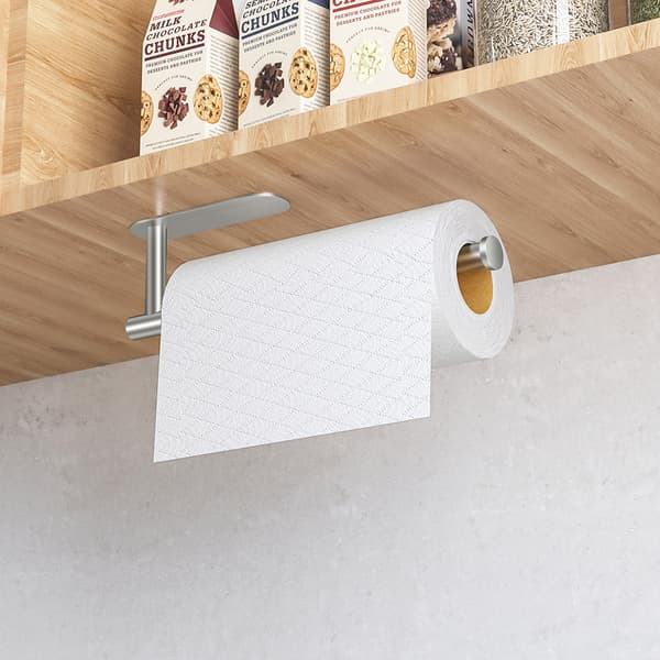 Paper Towel Holder Without Drilling, Kitchen Roll Holder ll Mounted