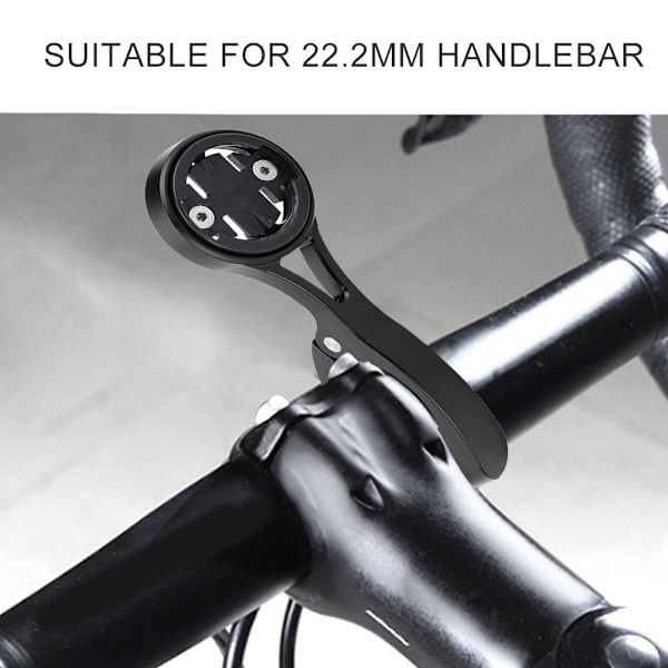 Cykel-GPS-dator 22,2 mm Styrmonteringsförlängningsfäste för Garmin IGPS Svart