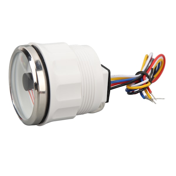 52MM båttrimmätare rostfritt stål DC9 till 32V UP DN marin trimbalansmätare för yachter Marines Vit urtavla med silverram