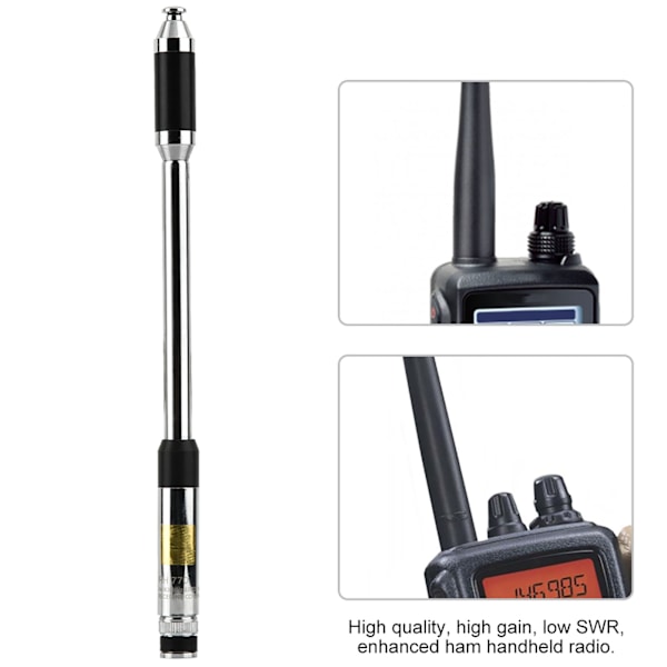 RH770 144/430MHz Dubbelbands BNC-antenn Utökbar antenn för walkie-talkies