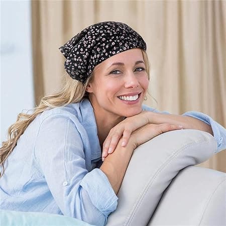 3-pack blommiga elastiska hårband i chiffong med triangulära bandanas