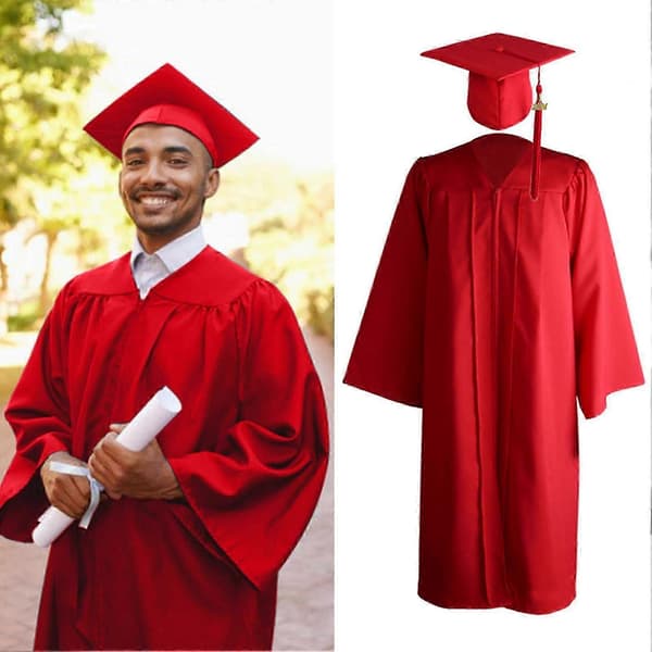 st/sæt universitetsgrad uniform cosplay studerende japansk skole eksamenskjole hat kvast vedhæng sæt bachelor kappe hat - DSW Blue L