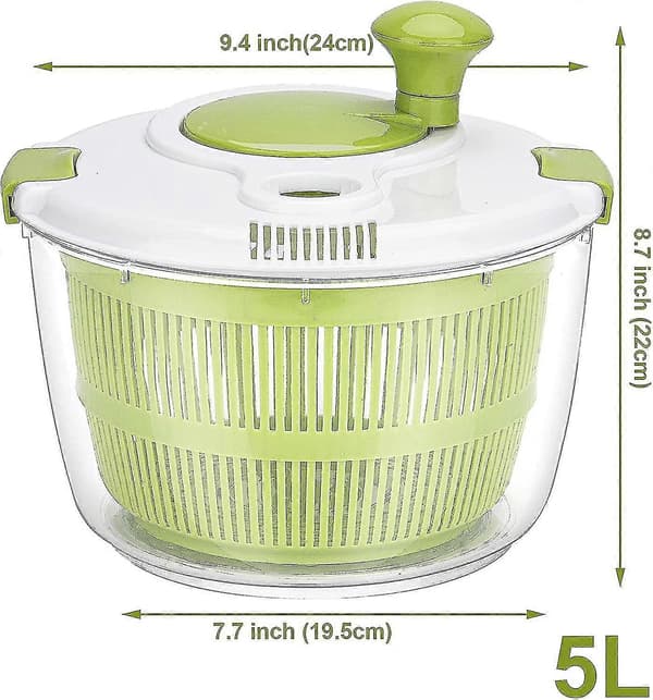 5l suuri salaattilinko, salaattilinko mukavalla kahvalla