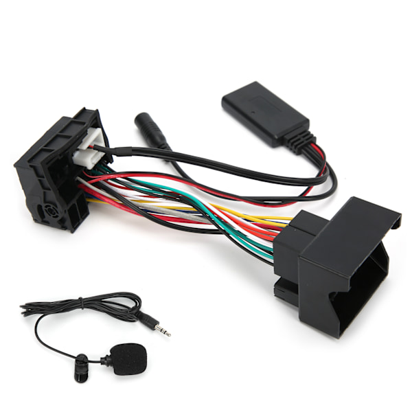 12-pinners Bluetooth AUX-IN-kabel Stereo lydadapter med mikrofon Passer til Peugeot 207 307 407 308