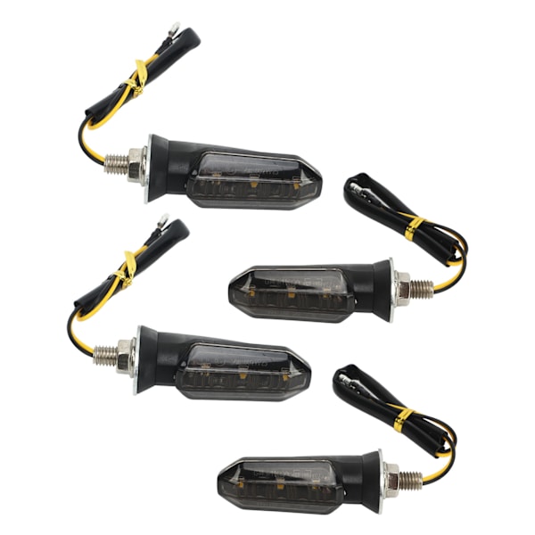 4st Motorcykel LED Blinkers Mini Fram Bak Indikator Vattentät Universal för Beach Scooter 12V