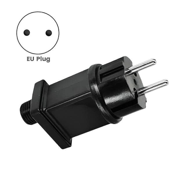 3.5V 3.6W Plug LED-strømforsyning LED-transformator Pluggadapter IP44 Vanntett Strøm Julebelysningsadapter EU-PLUGG Black