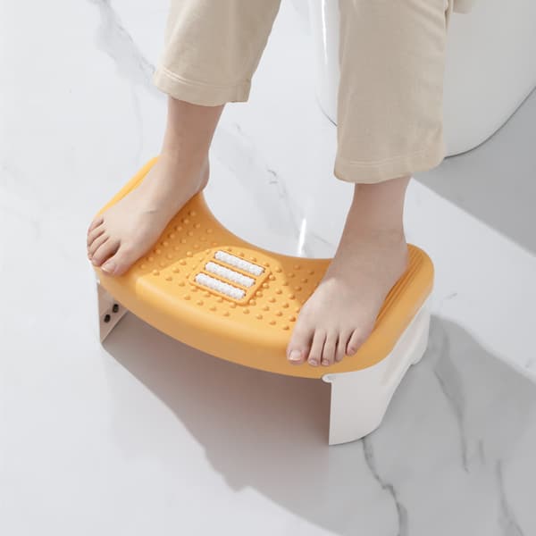 Sammenklappelig toiletstol, hukende afføringsstol, pottestol [BEMS] white