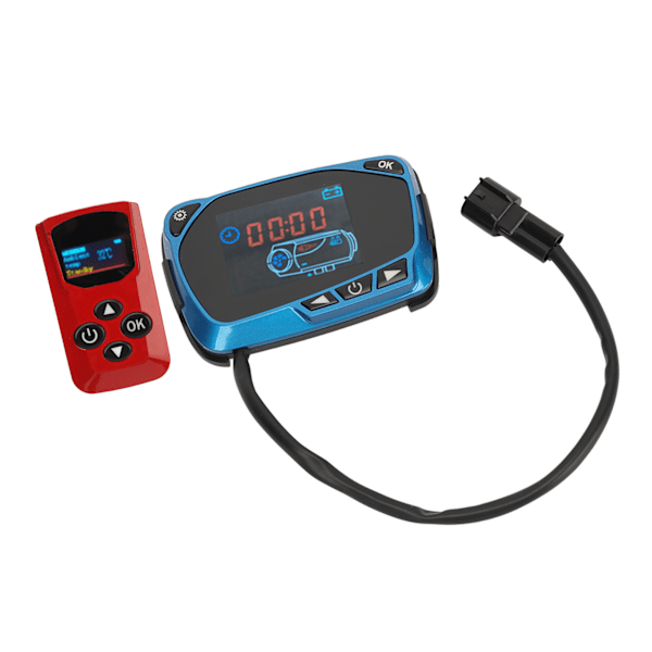 Dieselvärmare Controller LCD Display Monitor Switch med fjärrkontroll för 12V 24V Parkeringsluftvärmare