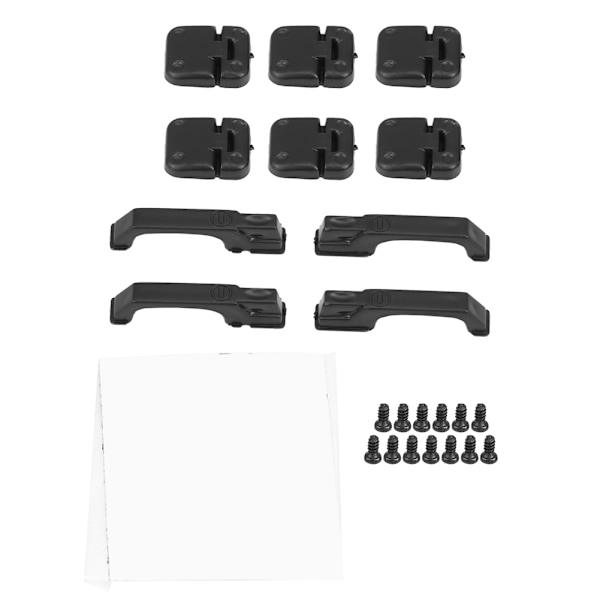 1 sett Plastdørhengsler og dørhåndtak for Traxxas TRX-4 1:10 RC Crawler