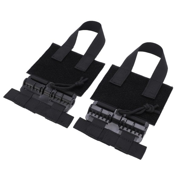 2-pack Utomhus Snabbkoppling Cummerbund MOLLE Avtagbar Spänne Nylon Bärbar Snabbavtagning Spänneset Svart