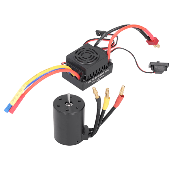 3650 Vedenkestävä 3900KV Harjaton Moottori 60A Harjaton ESC Osien Sarja 1/10 RC-Autolle