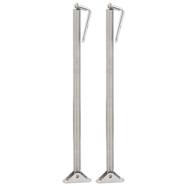 2 stk Båtluke Støtfjær Rustfritt Stål Justerer Porthull Dørlås Fjær for Yachter Campere 225x15mm