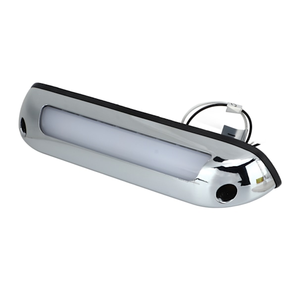 8 tuuman RV LED -kuistin valopalkki DC12V 385LM hopeanvärinen kuori meripihkanvärinen valaistus universaali matkailuautoihin veneisiin jahteihin