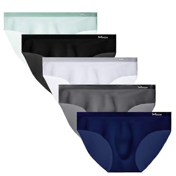 【BEMS】Herrkalsonger, 5-pack klassiska lågmidjade stretchiga hip briefs bikini 5-pack 5 Packs L