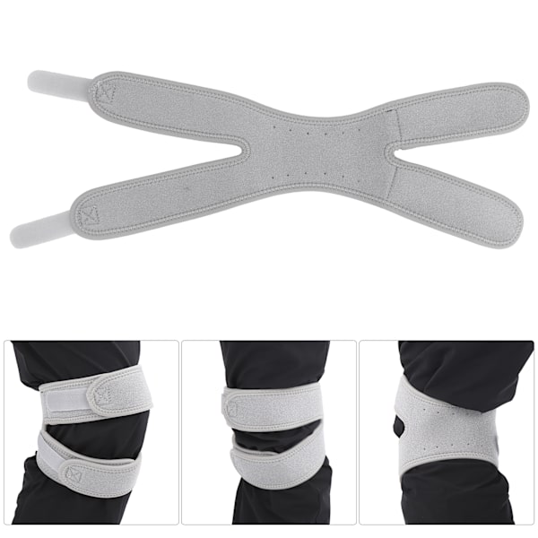 Justerbart knäskydd med elastiskt stöd, kompressionsbandage, halkfritt skyddande band