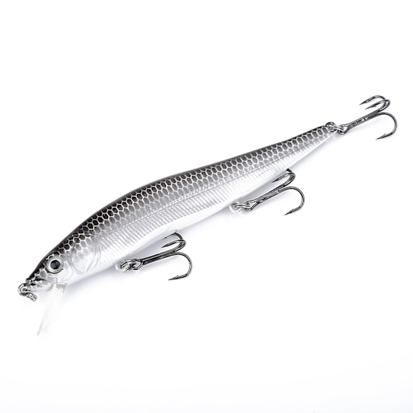 1Pc Long Tail Fishing Artificial Vivid Bait Lifelike Minnow Lures Fish Accessory (A)