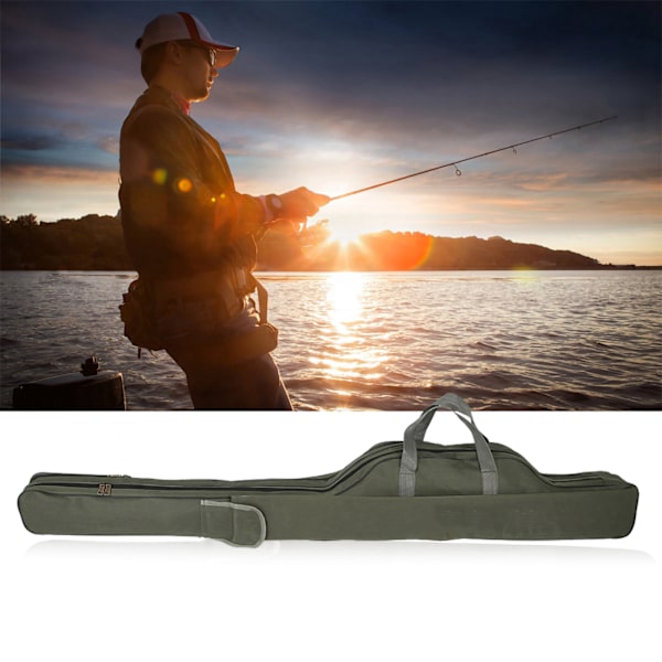 Fiskeutstyrveske med justerbar skulderstropp (Grønn - 1,5 m)