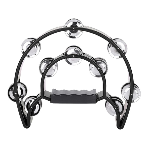 Double Row Jingles Handbell Tambourine Percussion Musical Instrument (musta)//+