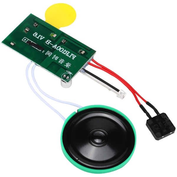 4 min. DIY optageligt lykønskningskortmodul Light Sense Stemmelydoptagelseschip (enkeltspil)++