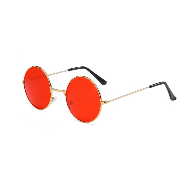 Lennon Style V røde klassiske runde polariserte UV400 solbriller red film