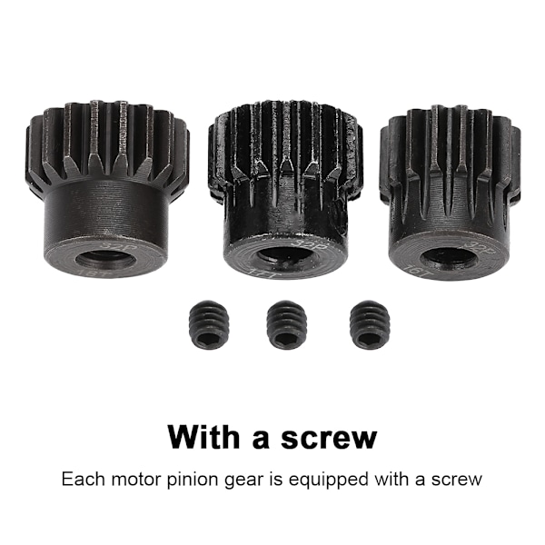 32DP ￠5mm 13-15T 16-18T 19-21T Motor Pinjongirsett for 1/8 RC Bil (16T 17T 18T)