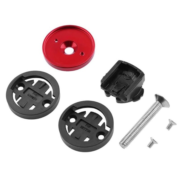 Cykelcomputerfäste för Styrstam Topplock CNC Aluminiumlegering Cykelcomputerfäste för Cateye för Garmin Röd