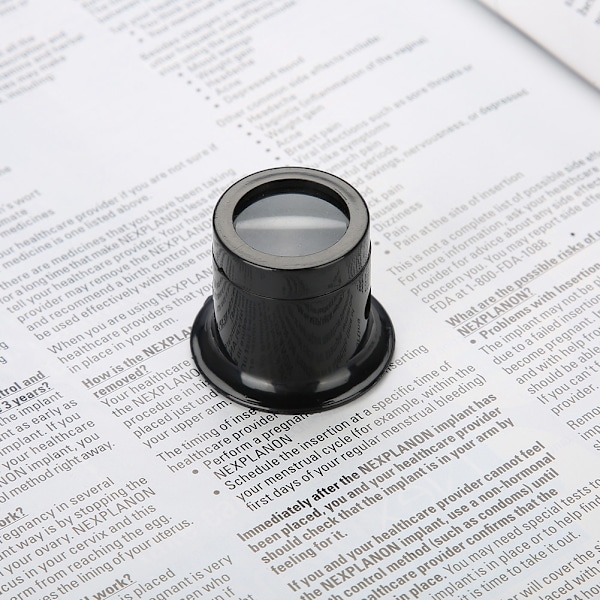 Bærbar Monokulær Forstørrelsesglas Lupe Ur Smykker Reparationsværktøjer (10X)