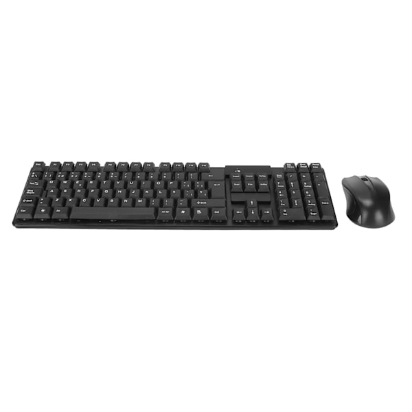 Trådløst Tastatur og Mus Kombosett 2.4G Stille Bærbar 1600dpi for Laptop Notebook PC Datamaskin