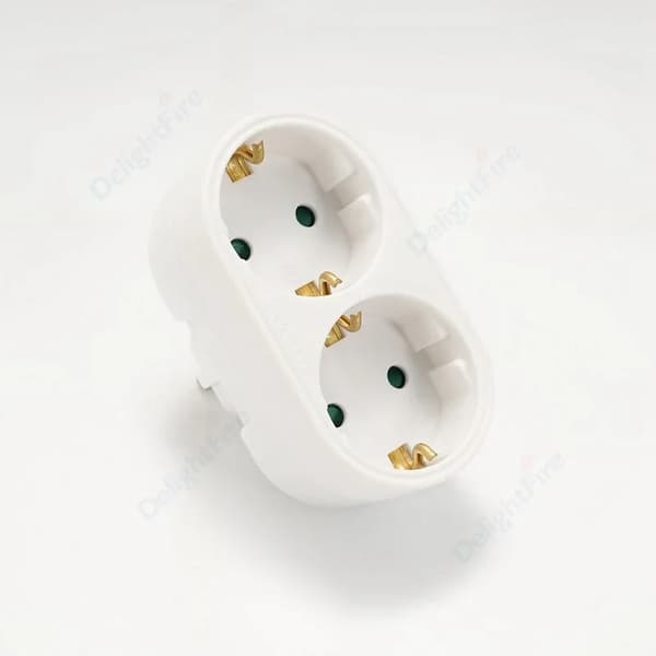 EU-stik Multipel Strømadapter Stikkontakt Europæisk Standard 1 til 1/2/3-vejs Multi-stik Euro Konverter Adapter Elektriske Stikkontakter 1 To 2 Socket 4.8mm