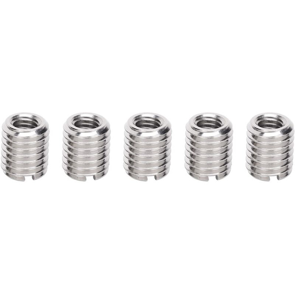 【BEMS】10 pcs Threaded Insert Nut, M6/M10 Thread Repair Insert, Insert Nut, 303 Stainless Steel (Inner M6x1.0 Outer M10x1.5 Length 12mm)