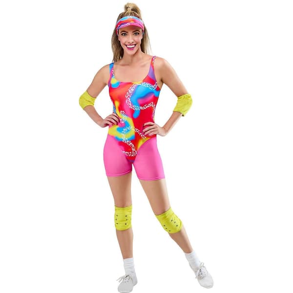 Rulleskøjtekostume til kvinder/damer [BEMS] Pink/Red/Multicoloured L