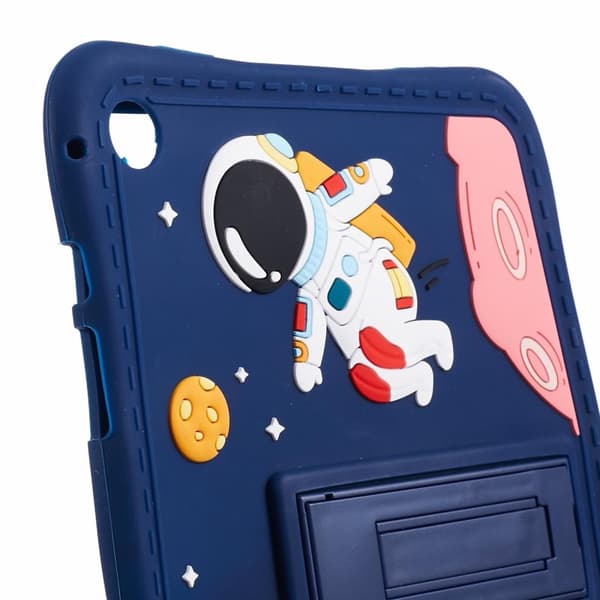 Kompatibel med Samsung Tab A9+ Stöttåligt Armor Silikonskal Blå Blå blue