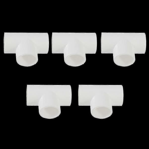 20 mm PVC T-kobling, 3-veis vannrørsadapter, hvit, 20 stk. 04