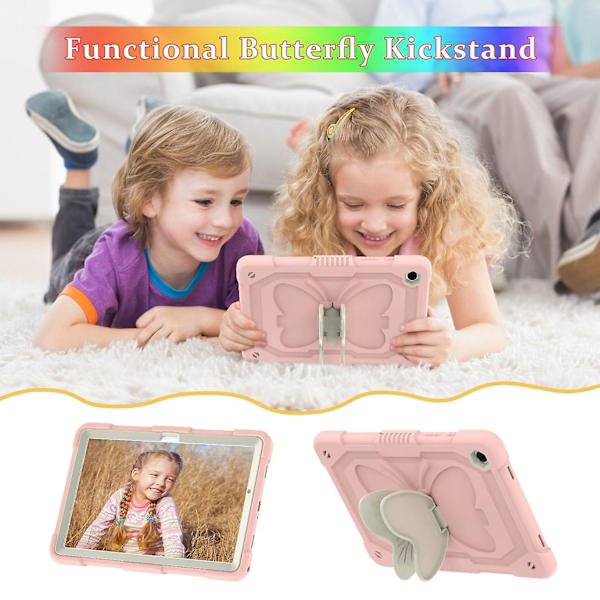 【BEMS】Butterfly Stand Tablet Case Compatible with Samsung Galaxy Tab A9+
