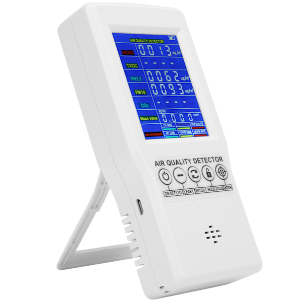 Præcis CO2-detektor PM2.5 PM10 CO2 Formaldehyd Digital Monitor Tilbehør