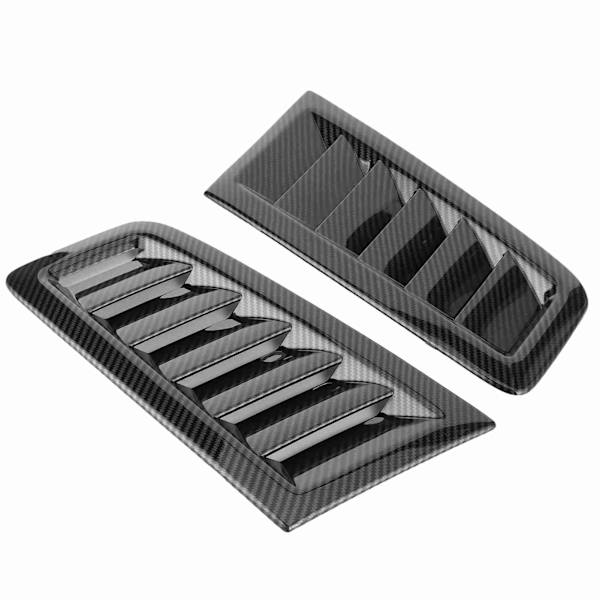 2 st Universal Huvventilationer Motorhuv Bil Exterördelar för Focus RS MK2 Stil Kolfiber Färg