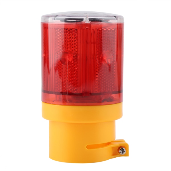 Blinkende LED-advarselssignallys Solenergi Nødsikkerhedsalarm Strobelampe (rød)/