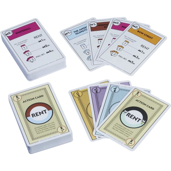 Puslespil Family Party Brætspil Engelsk Version Monopoly Trading Card Game (grøn)